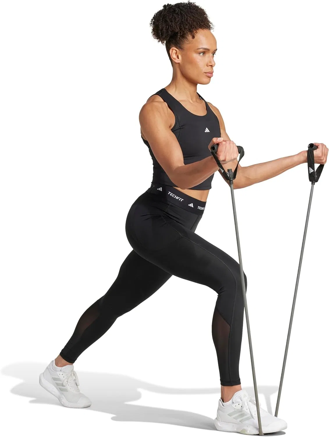 Топ для тренировок adidas Techfit, черный — фото 3