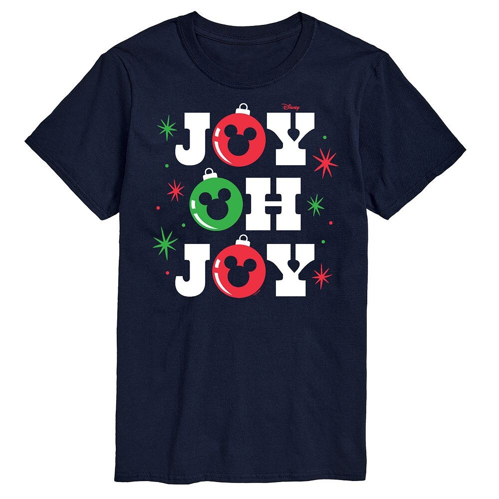 

Мужская футболка с рисунком Микки Мауса Disney's Joy Oh Joy, темно-синий