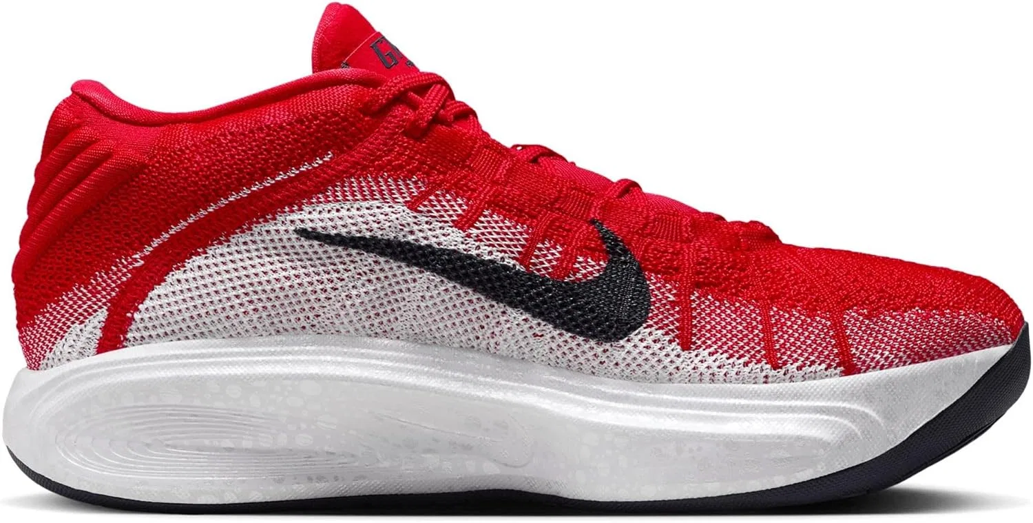 Мужские кроссовки Nike GT Hustle 3 на шнуровке, Plain Red Obsidian White Glacier Blue — фото 4