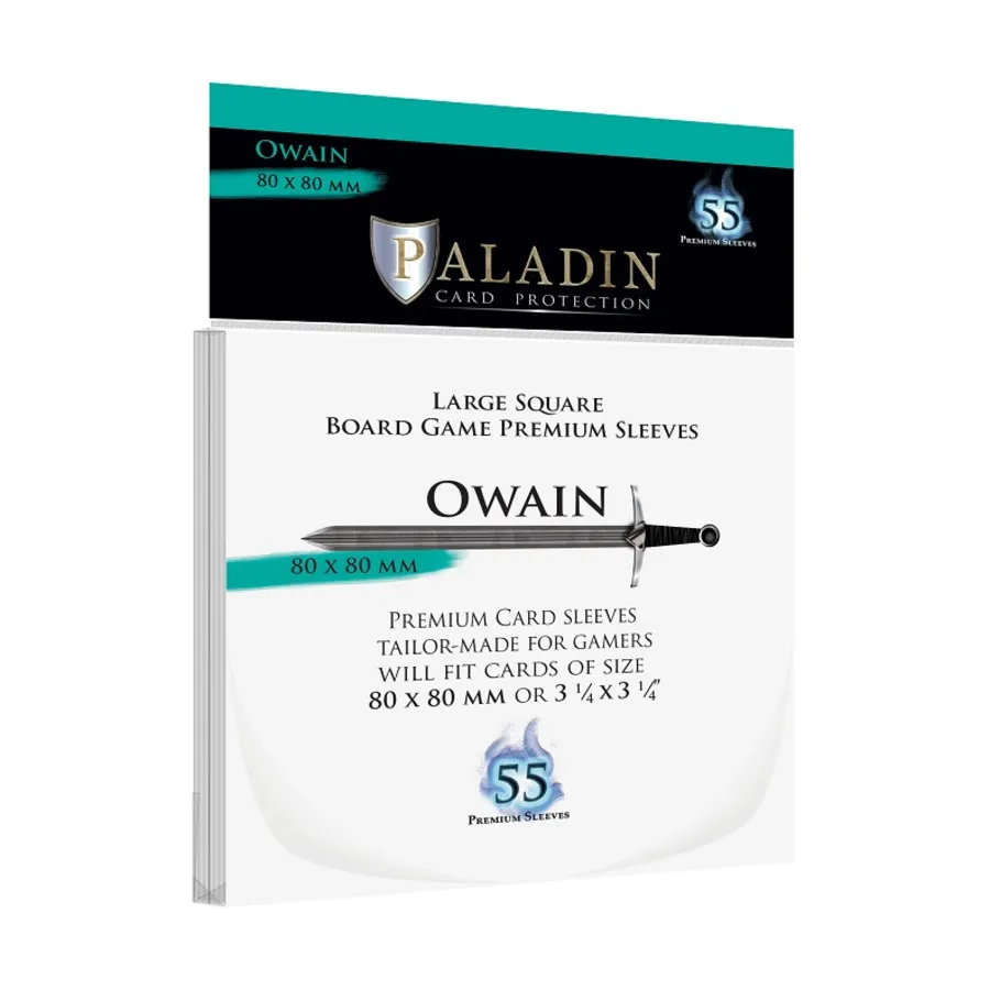 

Оуайн - 80х80мм (55), Card Sleeves (Paladin Card Protection)