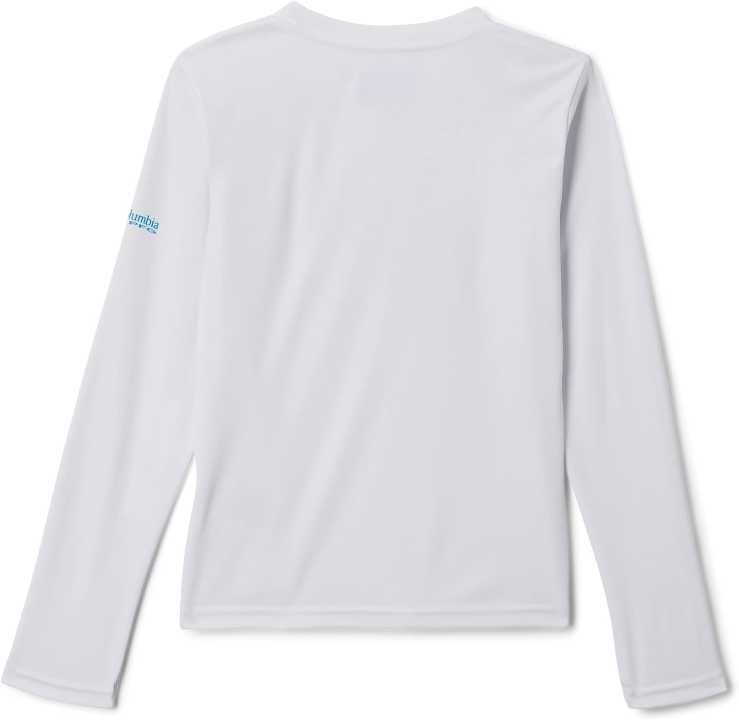 Футболка Columbia Girl's Tidal Tee PFG Panga Palms Diamond с длинным рукавом, White/Panga Palms — фото 2