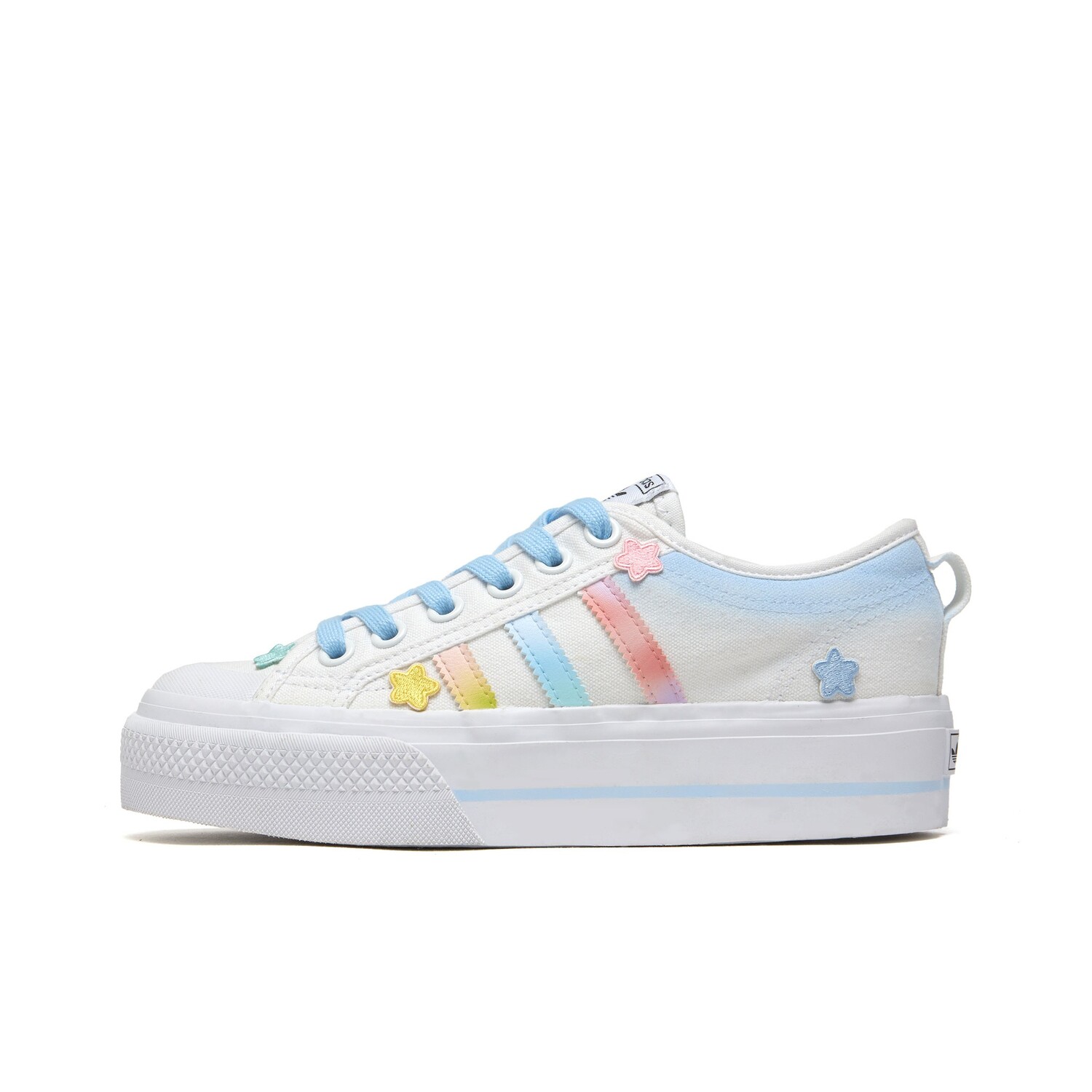 

Кроссовки adidas originals NIZZA Series Skateboarding Shoes Women's Low-top White/blue, белый/синий