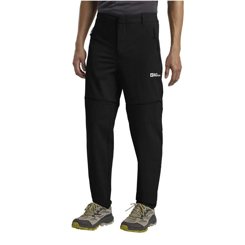 

Брюки Jack Wolfskin Hikeout Zip Off, черный