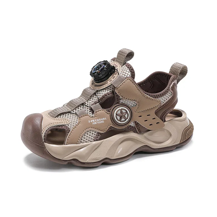 Сандалии детские нескользящие дышащие 7-PE Khaki Brown — фото 2