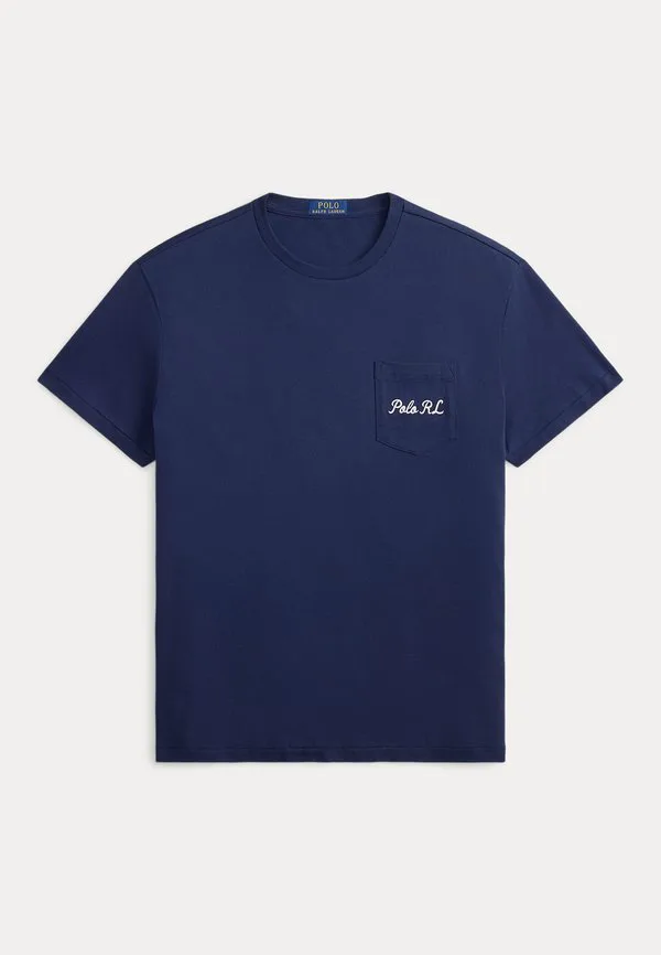 Футболка-Поло приталенного кроя с принтом медведя. Polo Ralph Lauren, Newport Navy-Society Bear — фото 4