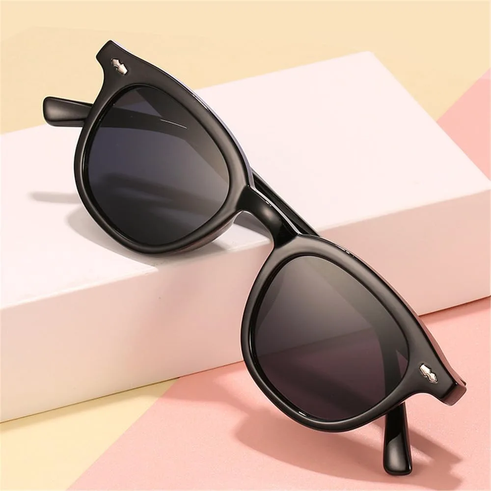 

Солнцезащитные очки UV400 для мужчин и женщин | Круглые заклепки, цвет леопардовый | для вождения и занятий спортом на открытом воздухе generic, Black Orange Red