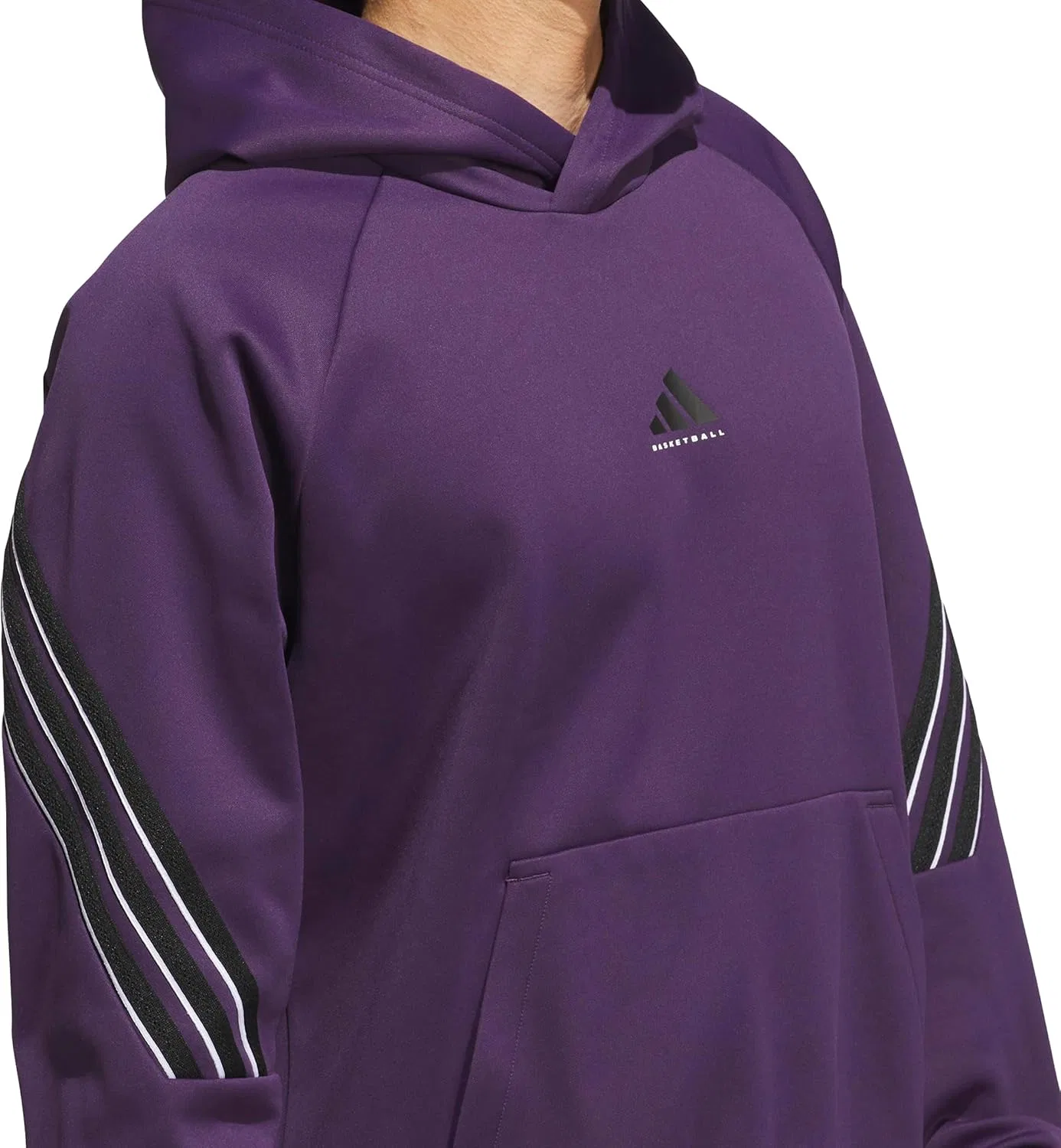 Толстовка Adidas Men's Select Foundation Fleece Basketball, черный — фото 3
