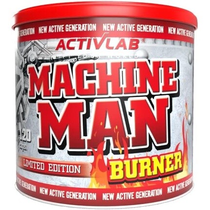 

Activlab Machine Man Burner Жиросжигатель с витаминами группы B и кофеином, 120 капсул