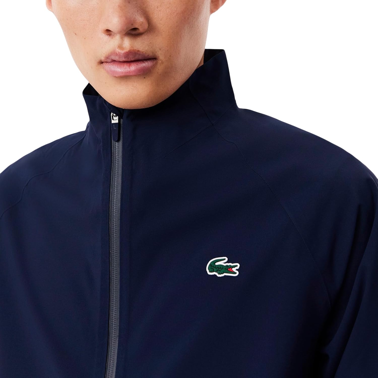 Lacoste мужская водоотталкивающая ветровка для гольфа, Marine/Marine — фото 2