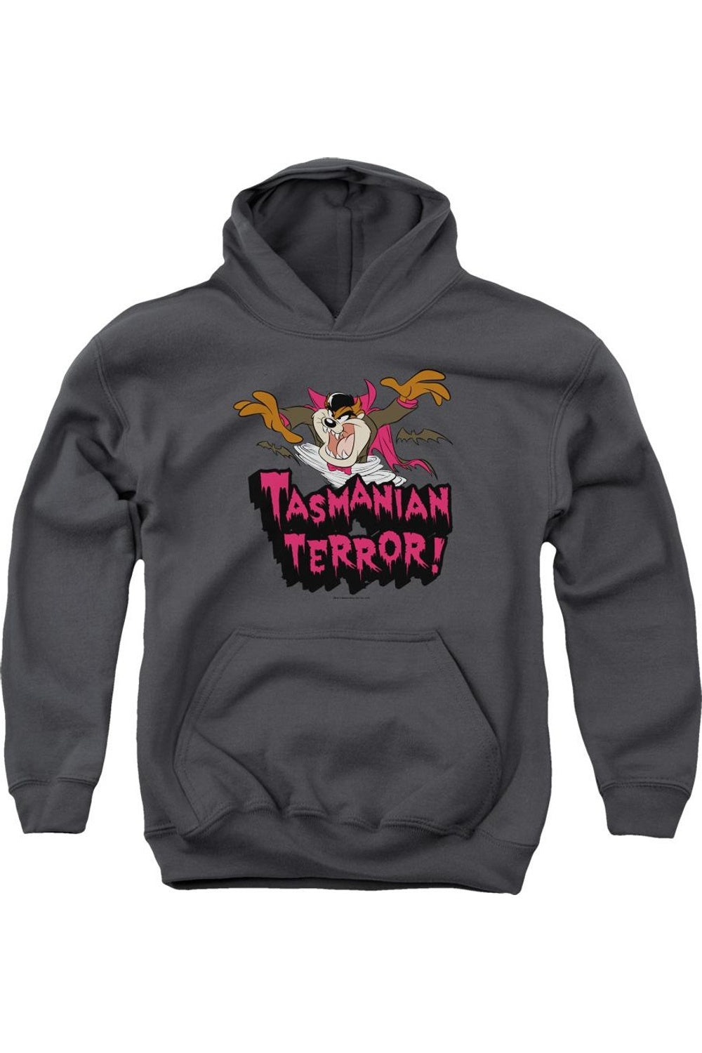 

Молодежная толстовка с капюшоном Looney Tunes Taz Terror Gildan, Charcoal