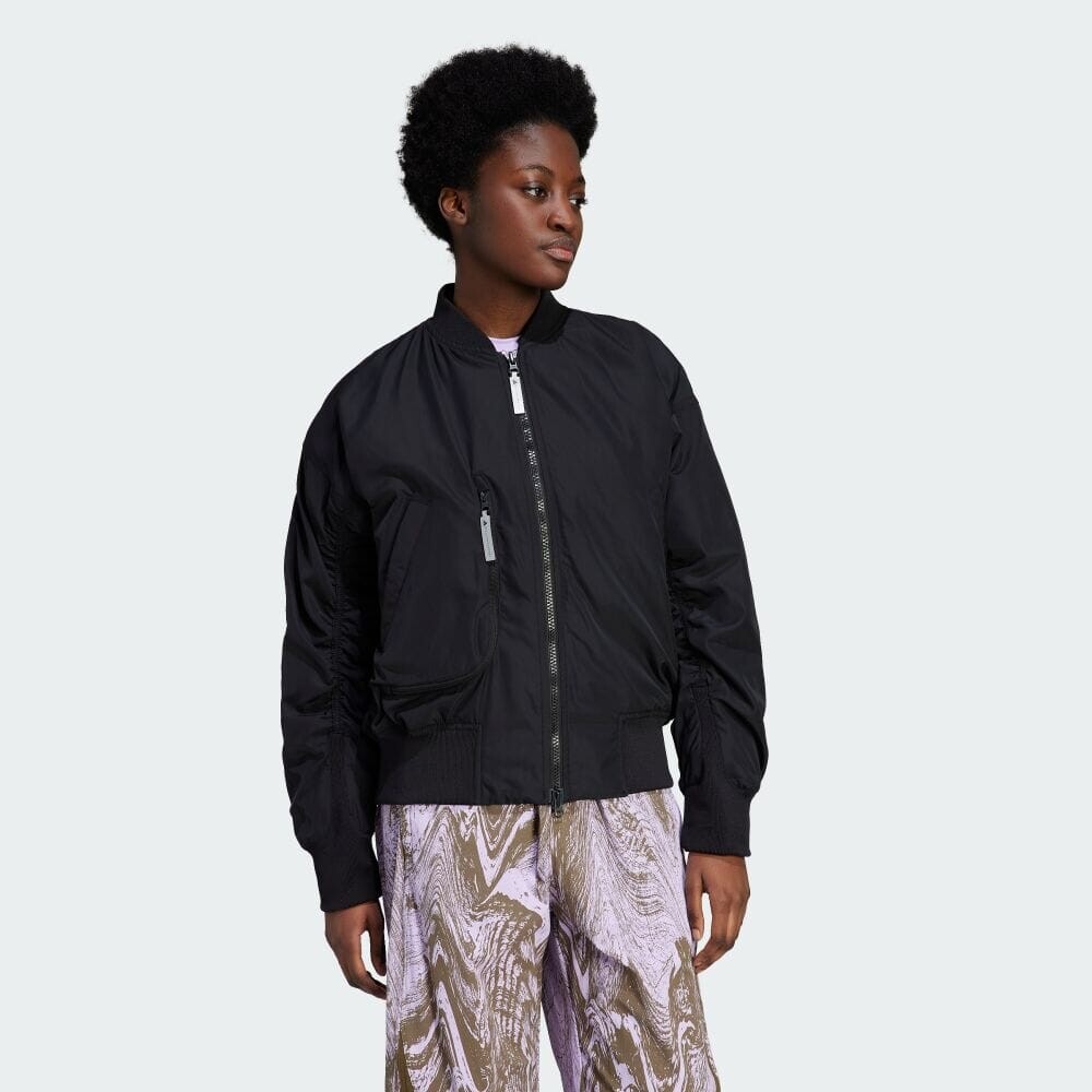 

Куртка Adidas ADIDAS BY STELLA MCCARTNEY SPORTSWEAR WOVEN BOMBER JACKET, черный