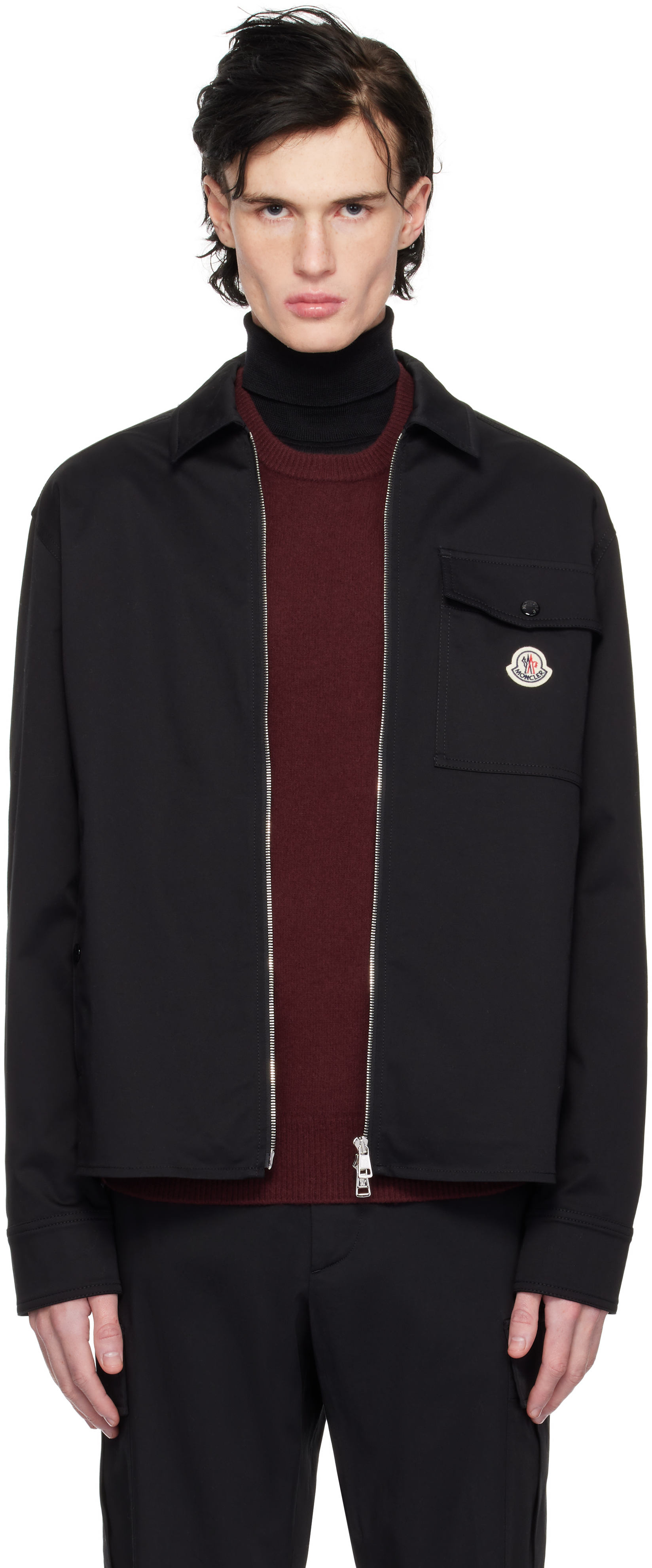 

Куртка из хлопкового габардина на молнии Moncler
