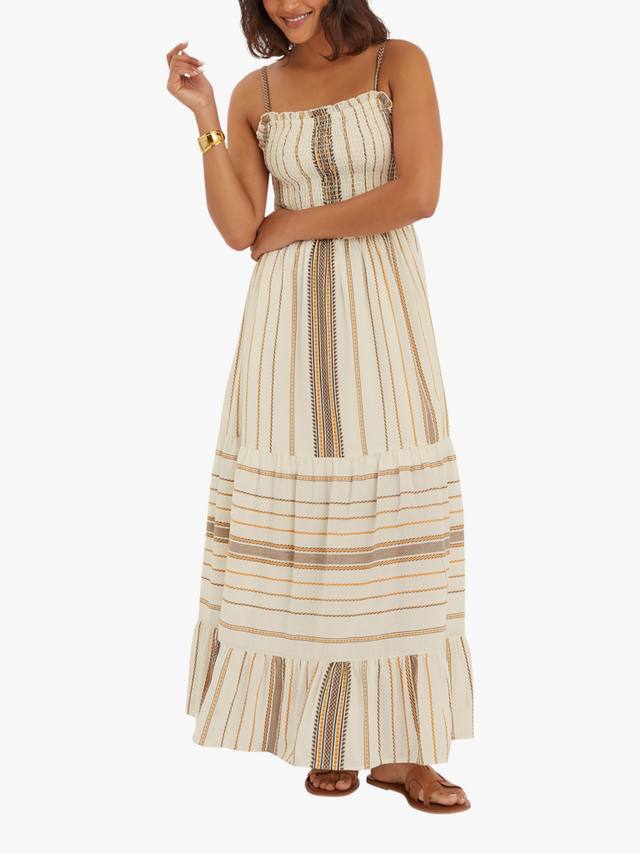 

Полосатое платье-макси с тонкими бретелями Accessorize, Multi