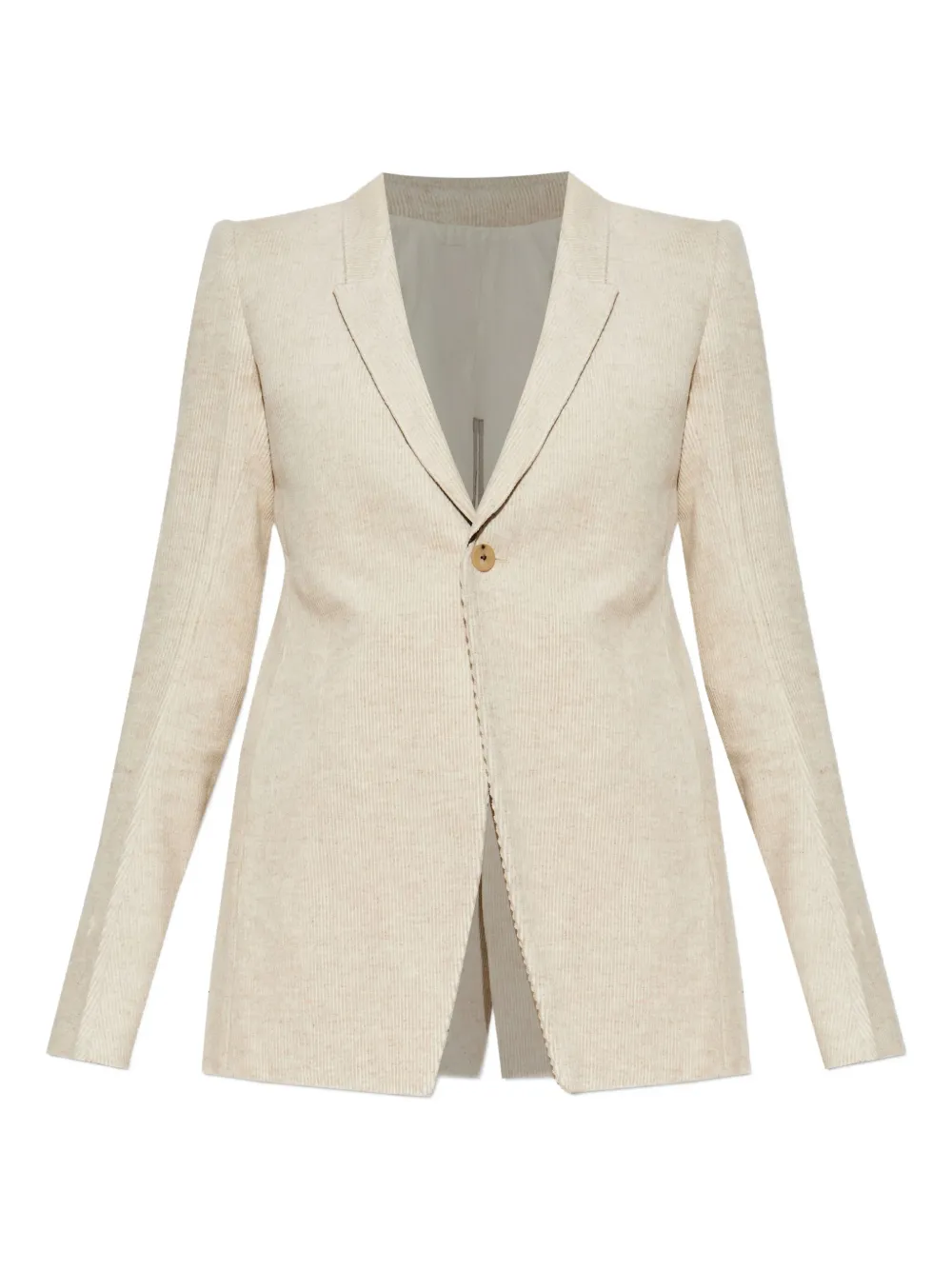 

Вельветовый пиджак Rick Owens, нейтральный