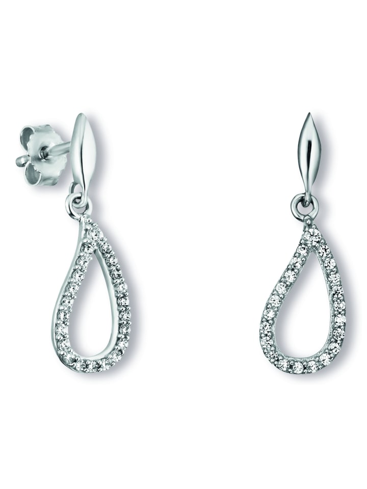 

ONE ELEMENT Серьги с цирконами, изготовленные из серебра 925 пробы