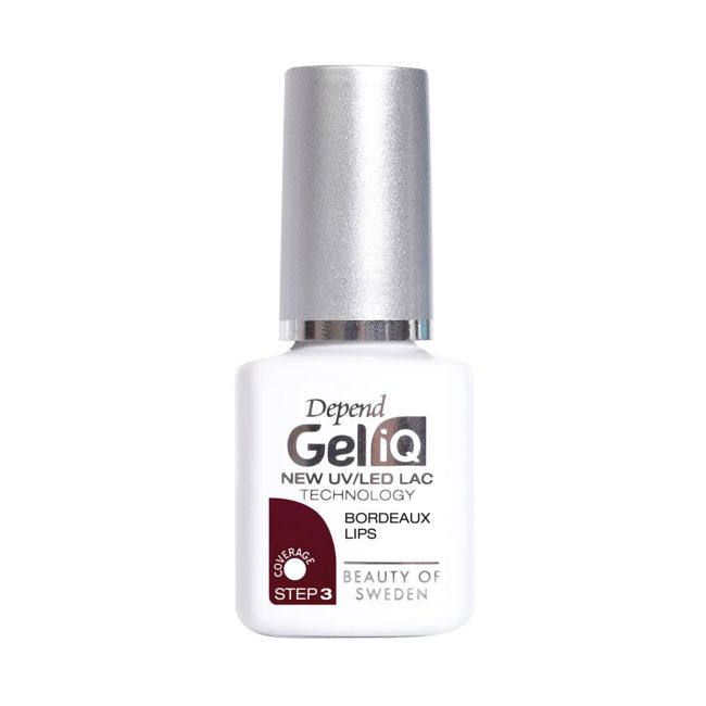 

Гель-Лак для ногтей Gel iq uv/led Depend, цвет bordeaux lips, 5 мл