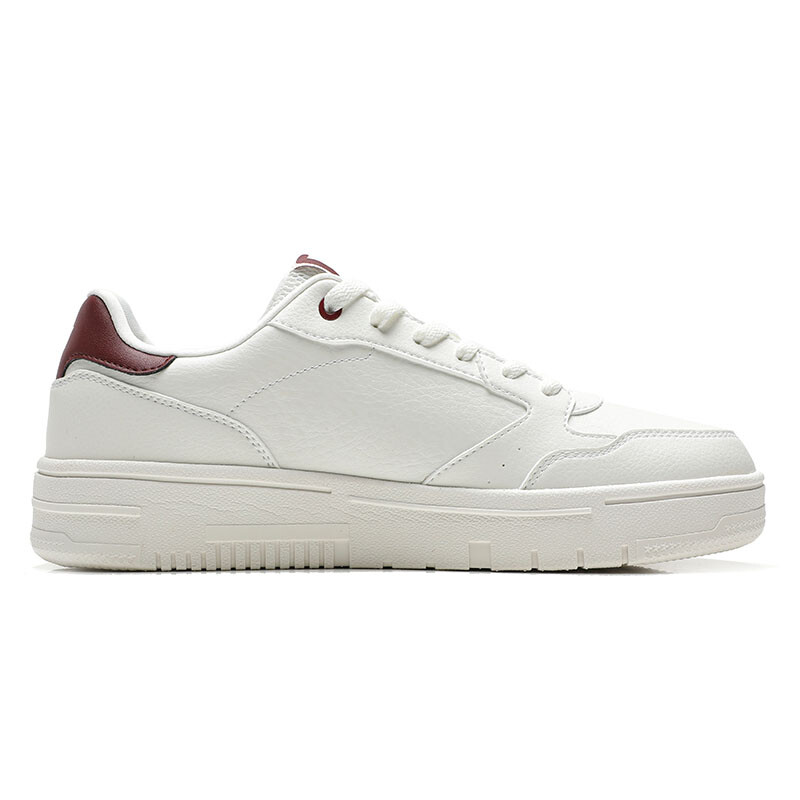 Кроссовки XTEP Skateboarding Shoes Men Low-top Sail White/Team Red, белый — фото 2
