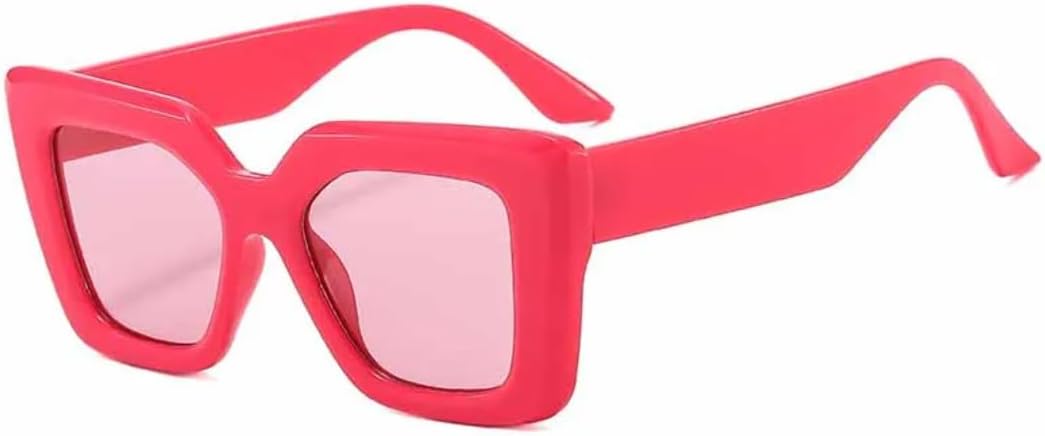 

Винтажные большие квадратные солнцезащитные очки для женщин, ретро-классика, мужские, для активного отдыха, рыбалки, с защитой от УФ-излучения UV400 TVTBBVV, Rose Pink