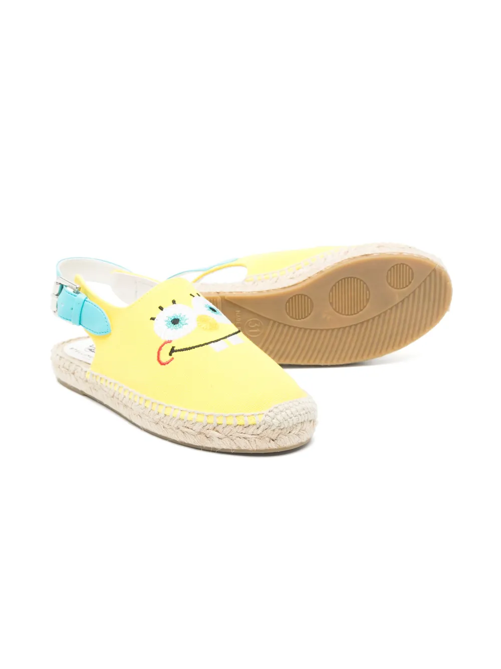 Эспадрильи с ремешком на пятке из коллаборации с Spongebob Stella McCartney Kids, желтый — фото 2