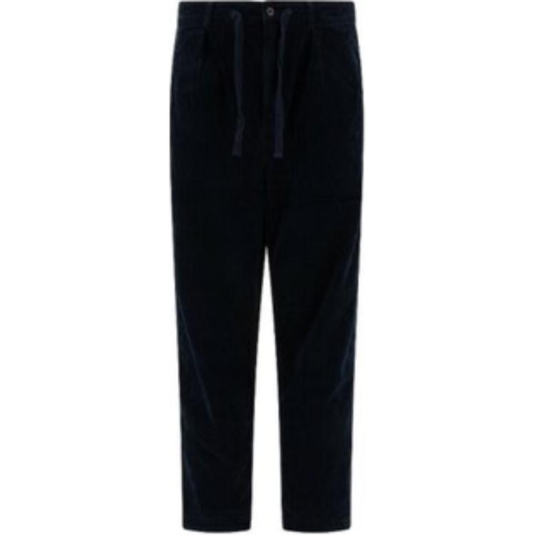 

Классические брюки из вельвета со складками Polo Ralph Lauren, синие