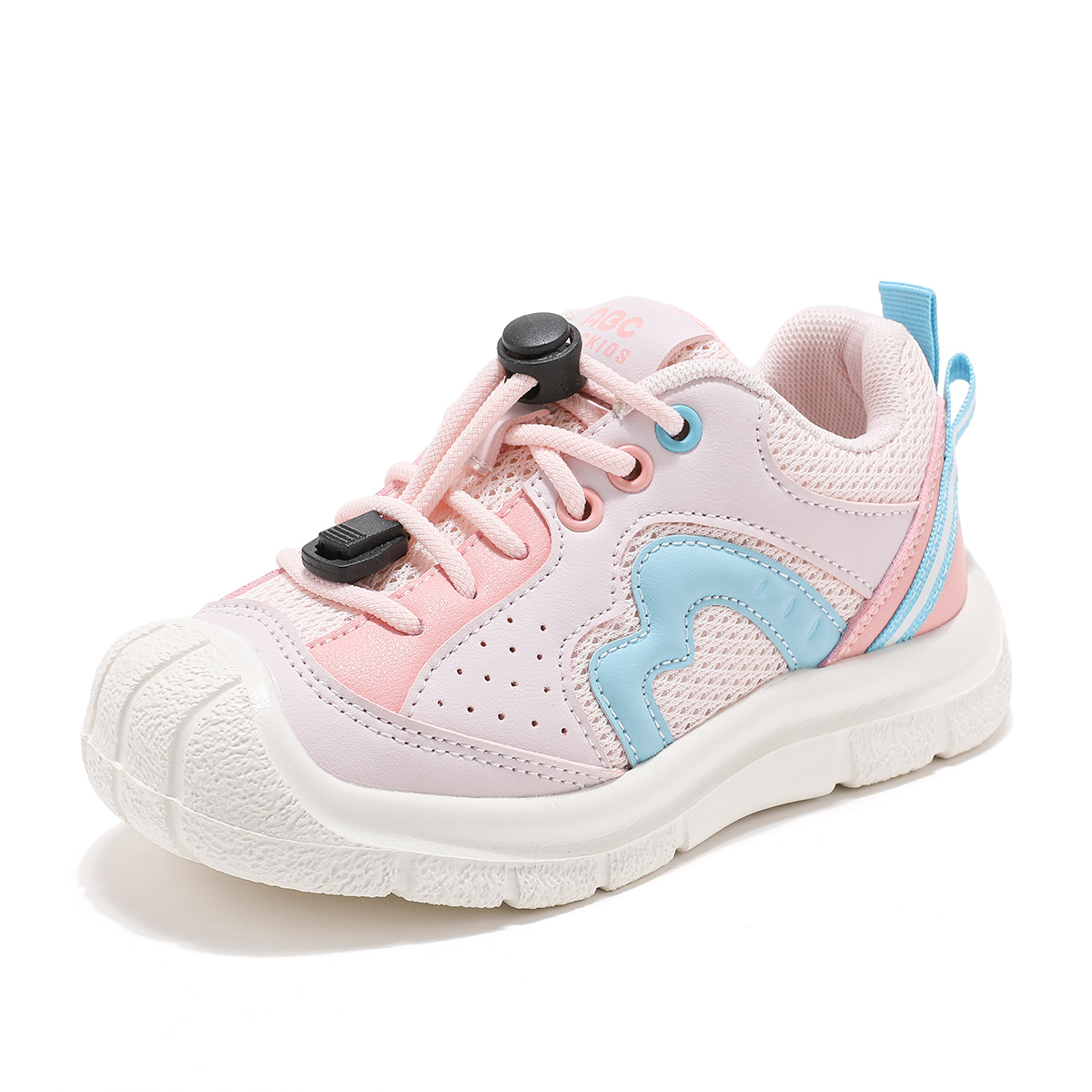 

Нескользящая амортизирующая и дышащая повседневная обувь с низким верхом для детей ABC KIDS, синий/розовый