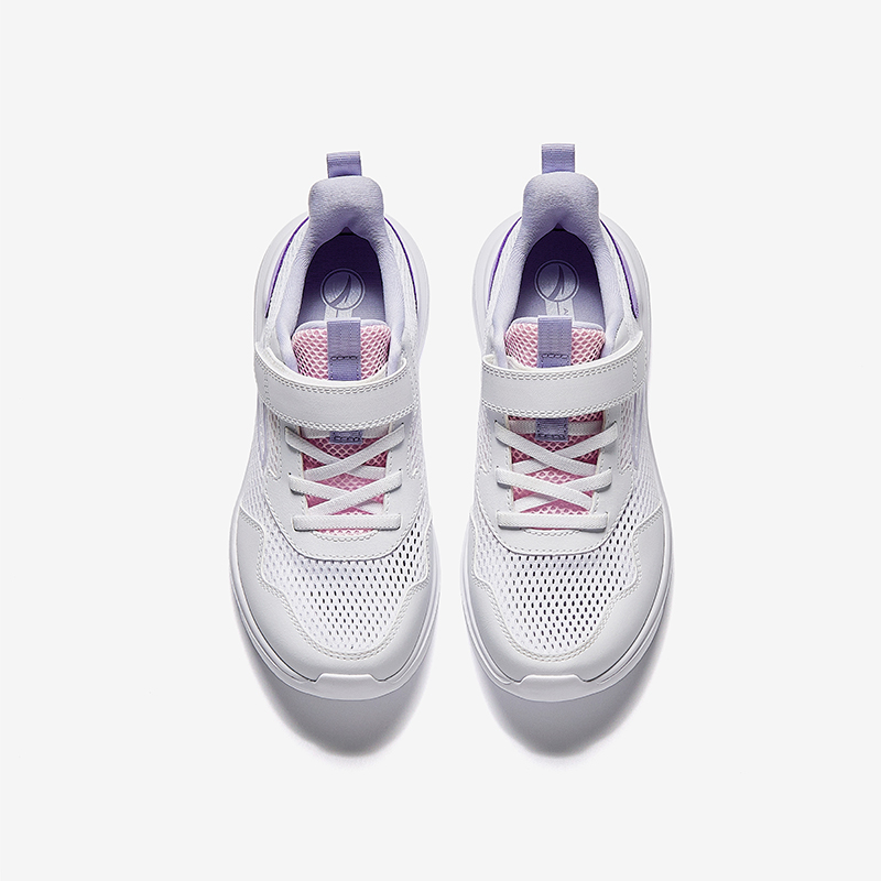 Antakids Дышащие легкие амортизирующие низкие детские беговые кроссовки white pink purple — фото 4
