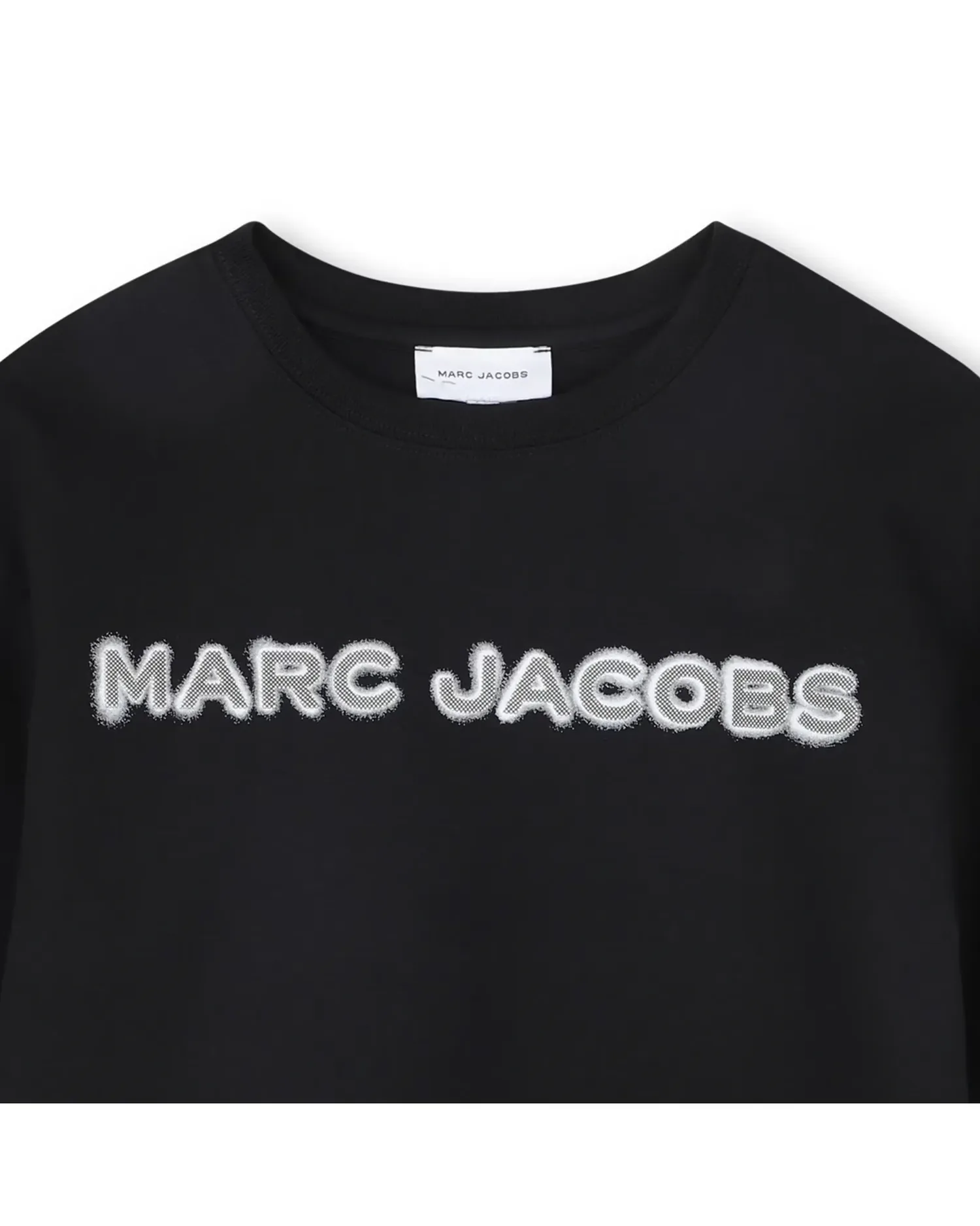 Футболка для мальчика с короткими рукавами и рисунком спереди из хлопка Marc Jacobs, черный — фото 4