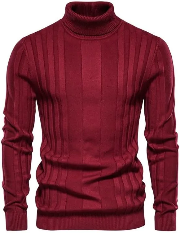 

Мужской свитер Slim Fit с воротником-стойкой LUORUAN