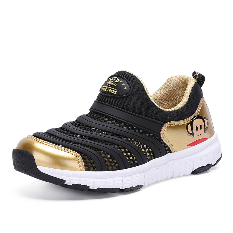 

Детская повседневная обувь для детей, кроссовки, кроссовки Paul Frank, цвет Black/Gold