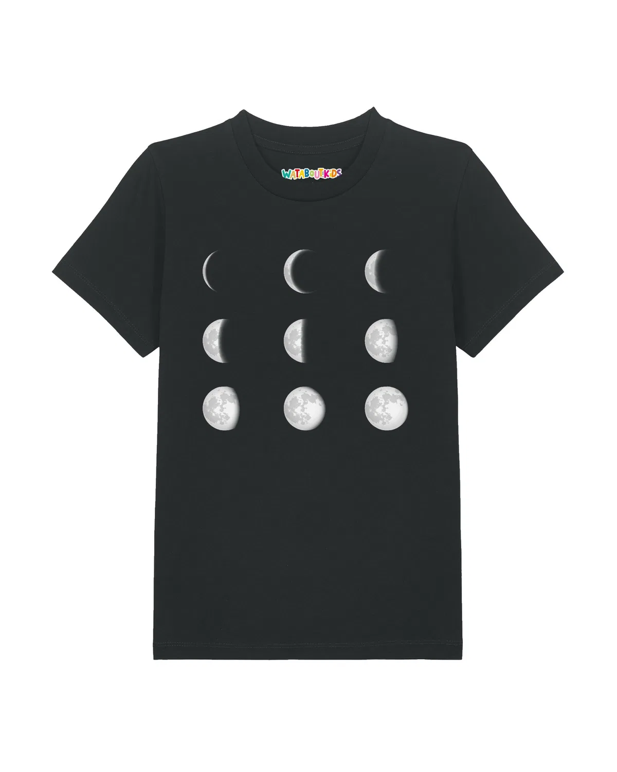 Футболка 'Moonphases' Watabout.Kids, Black