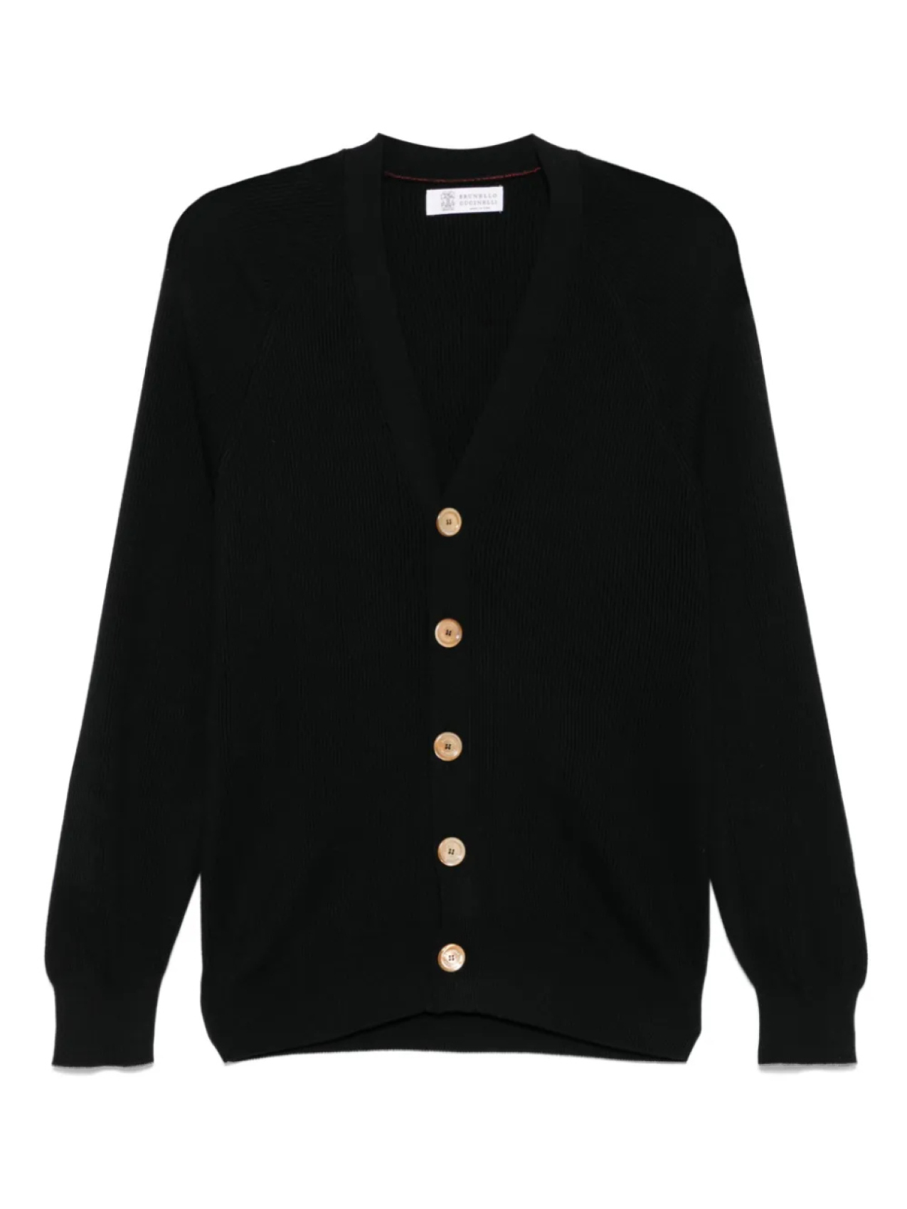 

Кардиган в рубчик Brunello Cucinelli, черный