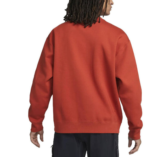 Толстовка Men's Nike ACG Therma-Fit Solid Color Logo Embroidered Round Neck Long Sleeves Orange Red, мультиколор — фото 4