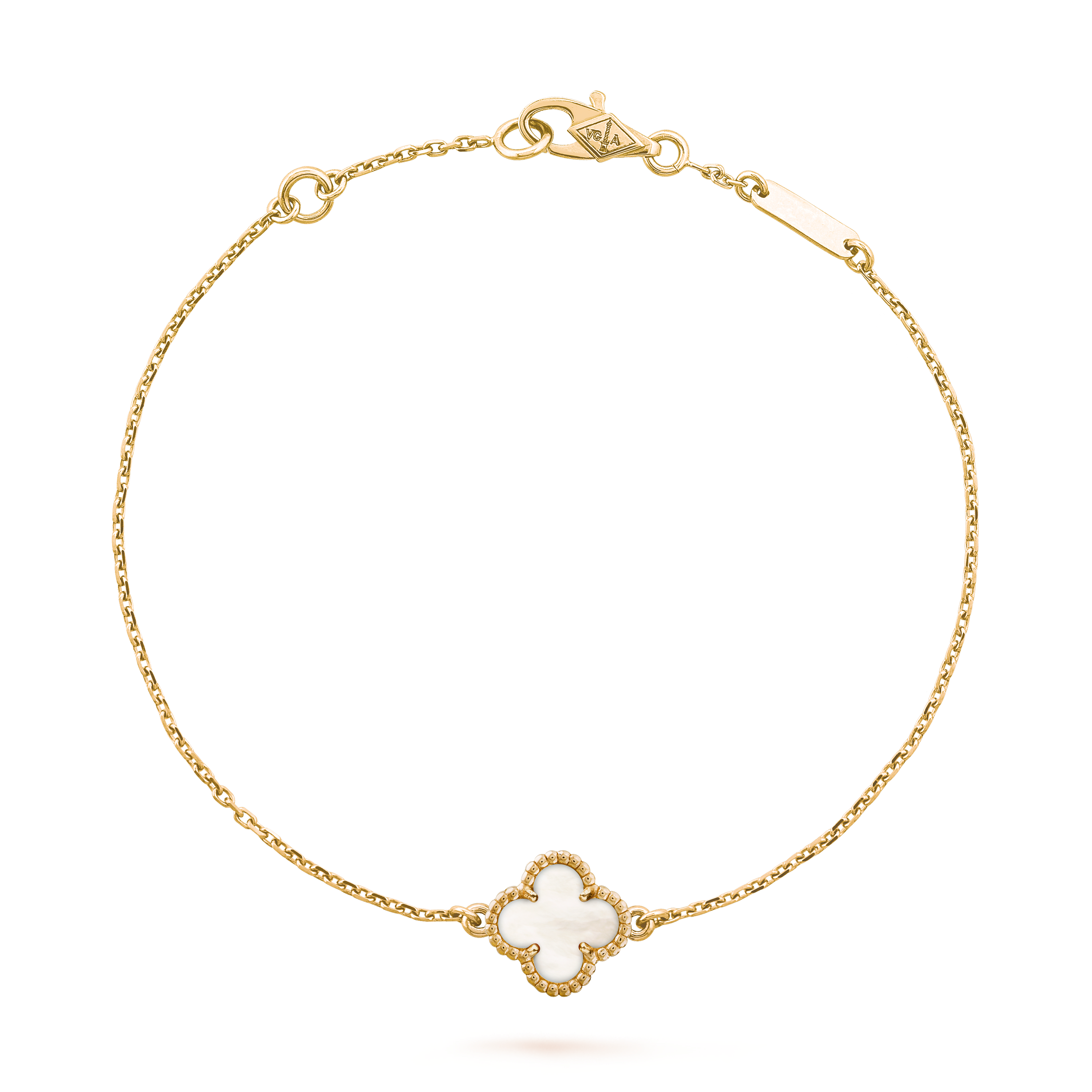 

Браслет Van Cleef & Arpels Sweet Alhambra, 18-ct желтое золото, перламутр