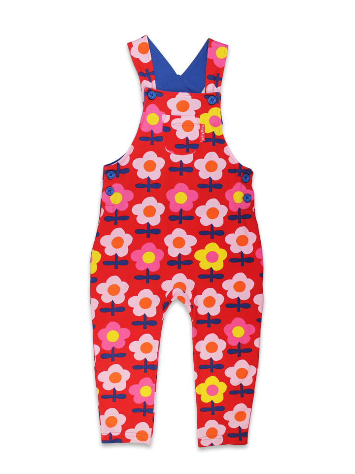

Тканевые брюки Toby Tiger Latzhose mit Retro Blumen Druck, розовый