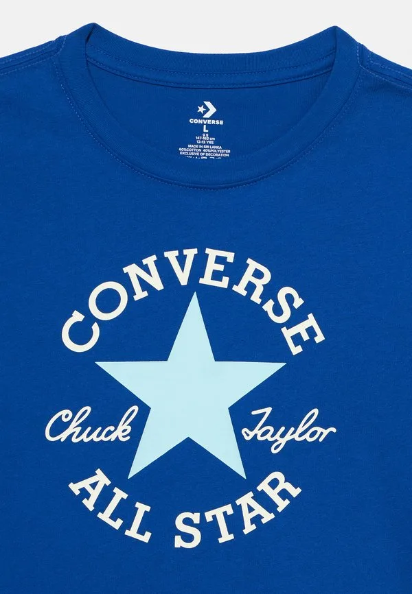 Футболка с принтом в виде нашивки на кеде Converse, Blue/Egret — фото 4