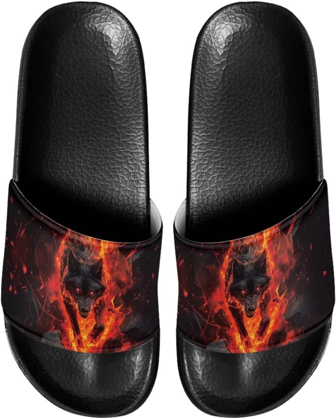 

Мужские повседневные сандалии-тапочки Jrysaedy для улицы и дома, Fire Wolf