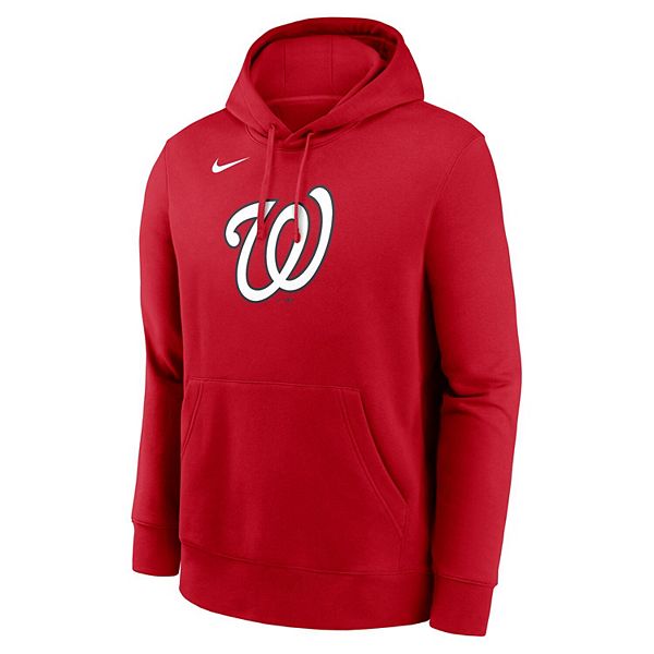 Мужской красный худи с логотипом washington nationals Nike — фото 3