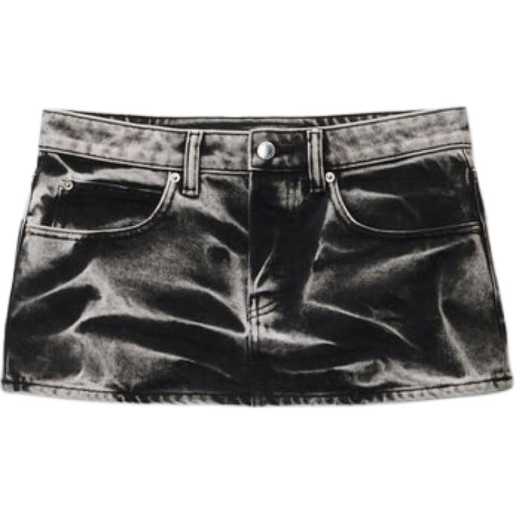 

Мини-юбка с вышитым логотипом Blade Alexander Wang, черный