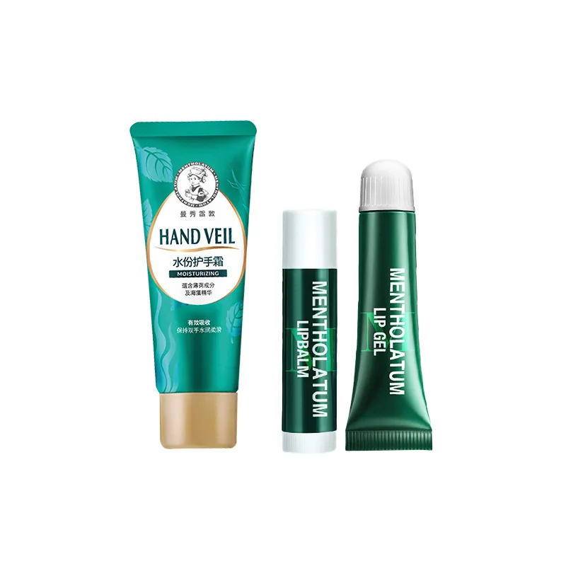 Mentholatum Набор для увлажнения рук и губ Mint Classic с защитой от растрескивания 50г+3,5г+8г — фото 2
