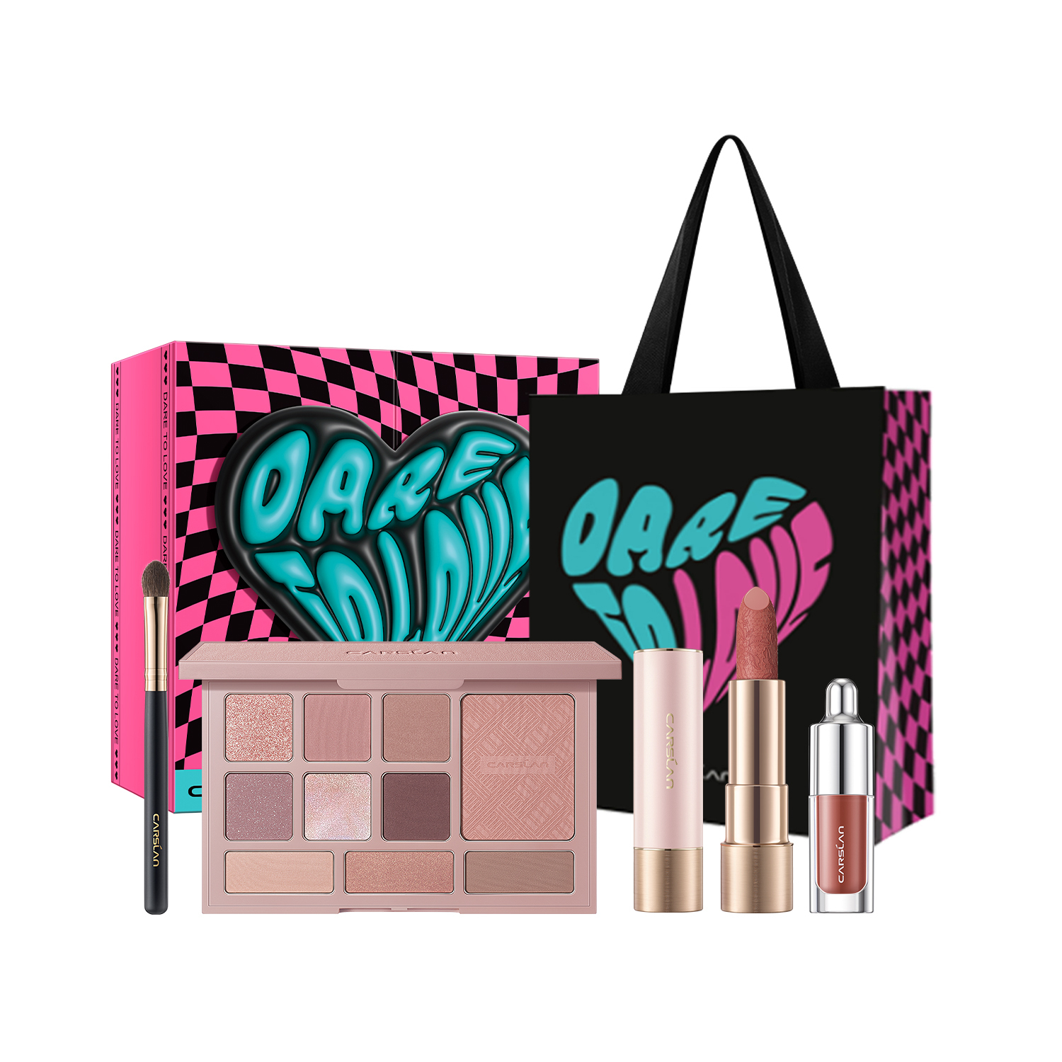 

Лимитированные наборы косметики Love Box Carslan, ten-color overall eyeshadow palette+sheer lipstick