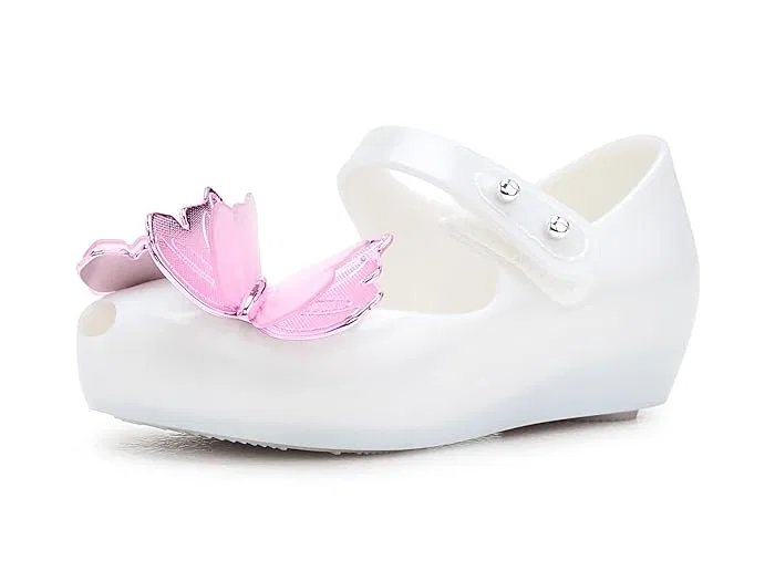 Босоножки с ремешком Mini Melissa Ultragirl Fly Iii Baby, Pearly White/Pink
