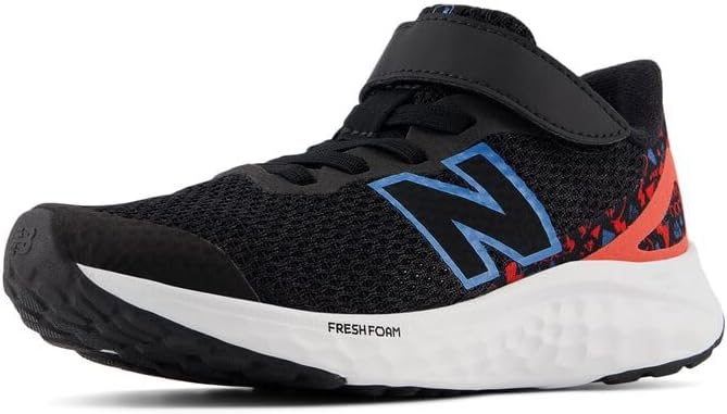 

Кроссовки для мальчиков New Balance Fresh Foam Arishi V4 на липучке, черный/красный