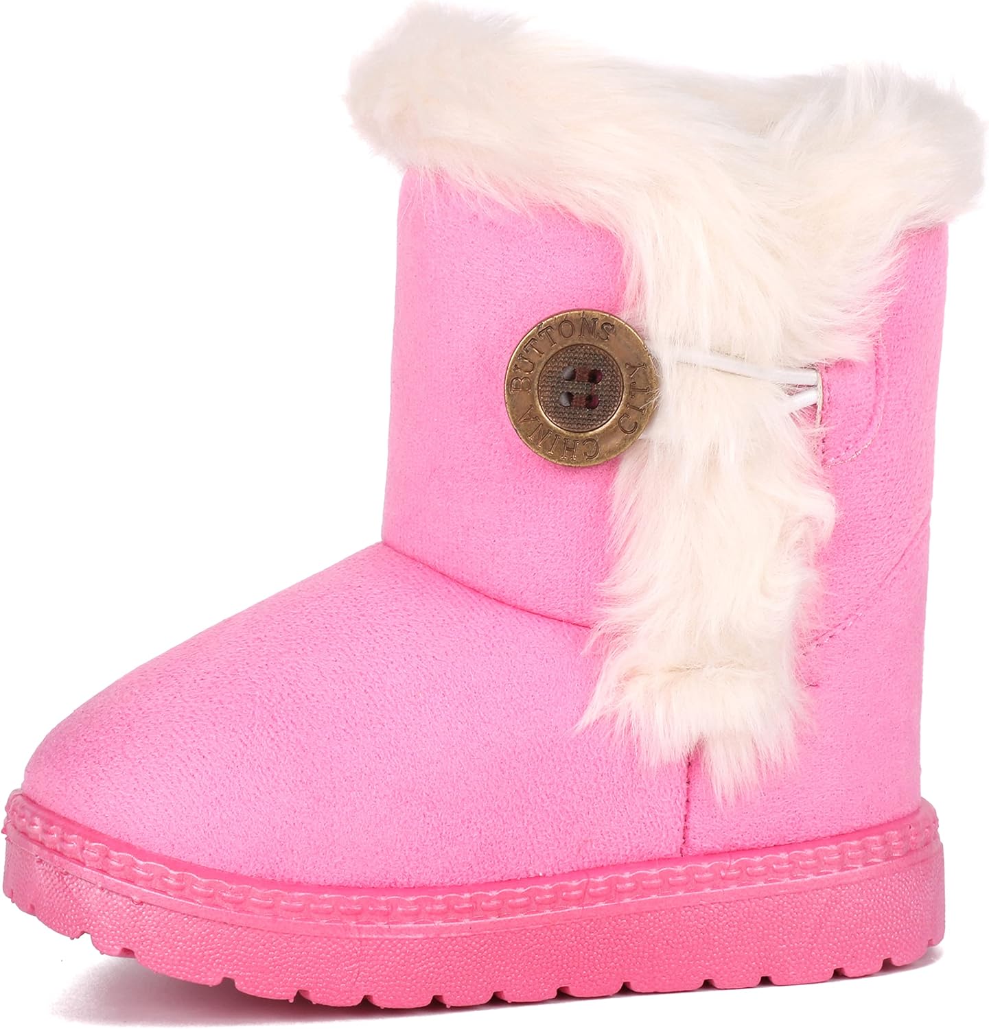 

Детские зимние сапоги Femizee для девочек и мальчиков, теплые зимние уличные снежные ботинки (для малышей/маленьких детей), Pink