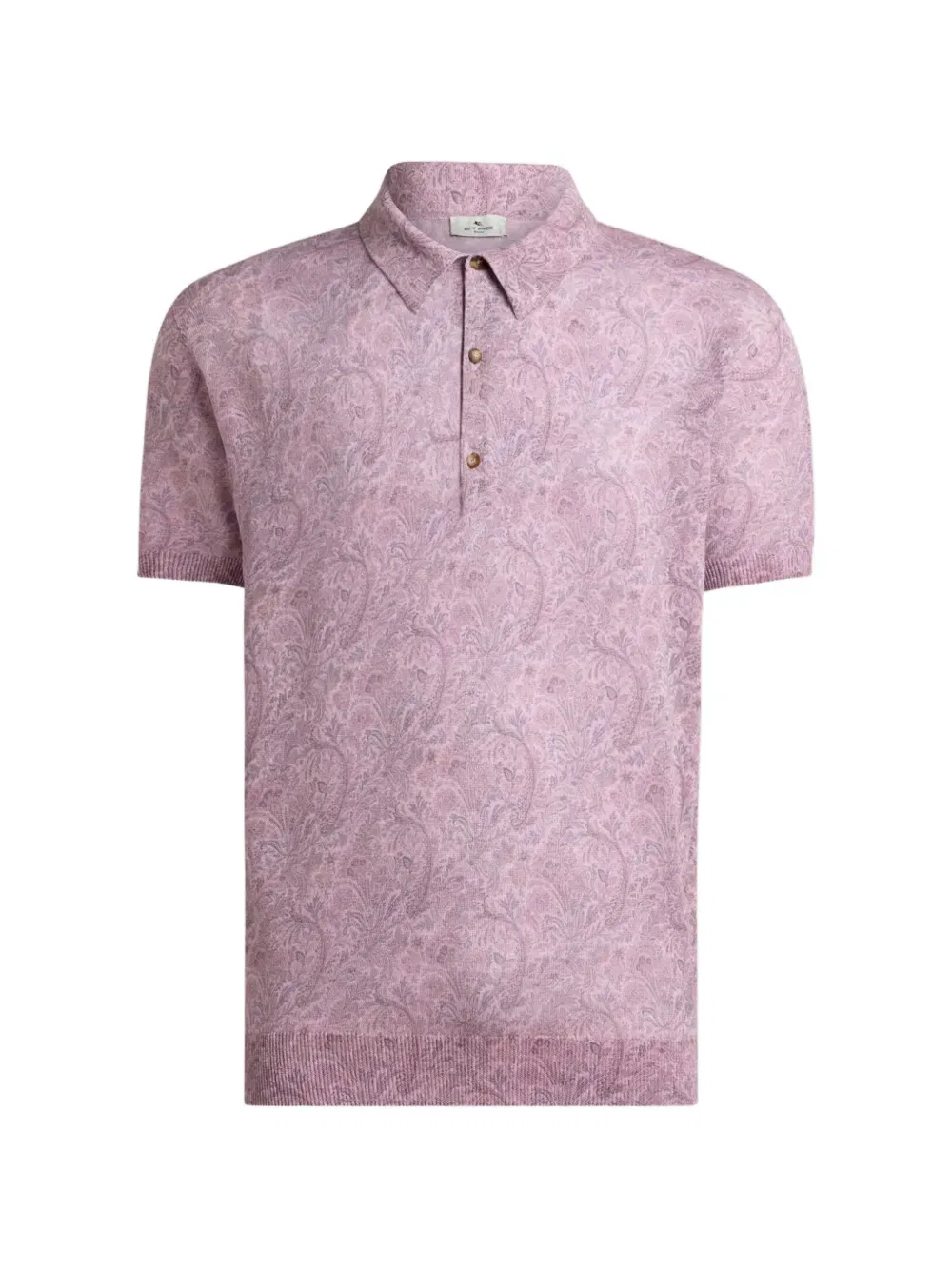 Поло с цветочным мотивом Etro, фиолетовый