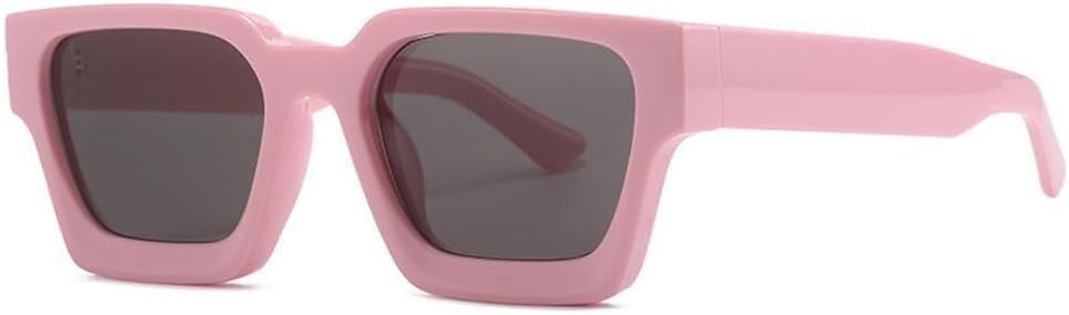 

Модные женские квадратные солнцезащитные очки с прозрачными градиентными линзами в стиле ретро, ​​мужские солнцезащитные очки UV400 с леопардовым принтом LXLHWN, Pink Grey