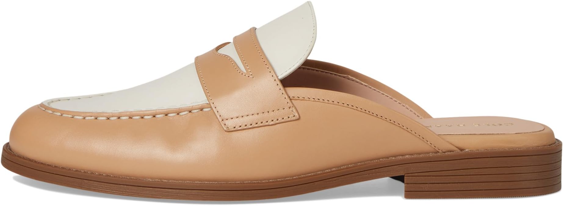 Лоферы Cole Haan Stassi Penny Mule, цвет Tuscan Sand/Ivory Leather — фото 4