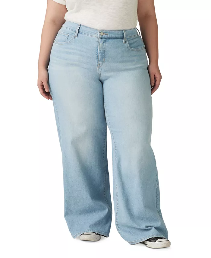 

Джинсы Plus Size Mid Rise 318 Shaping с широкими штанинами Levi's, синий