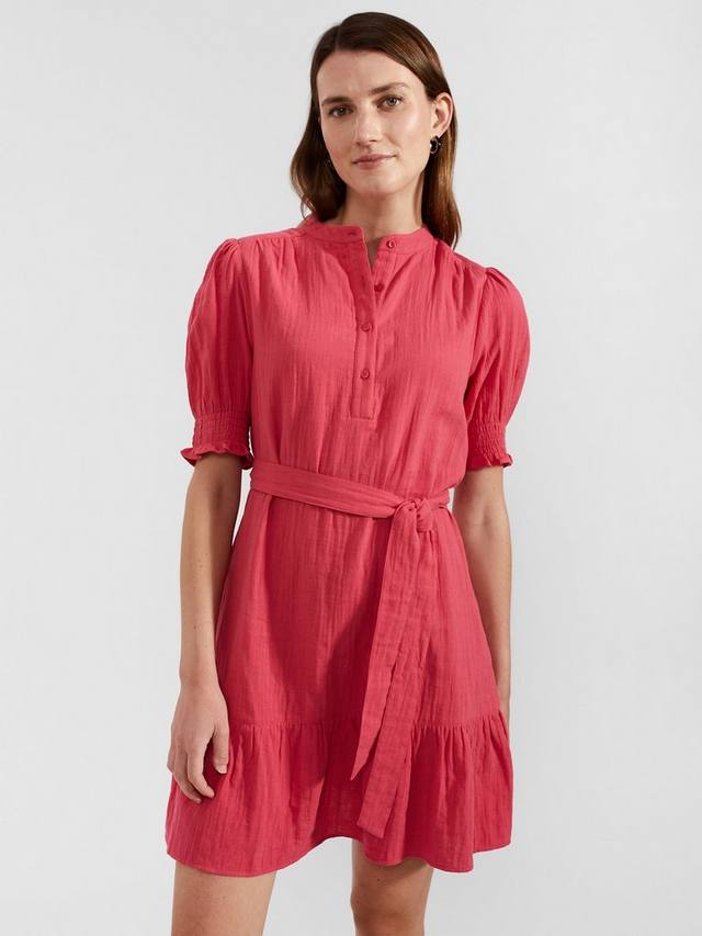 

Текстурированное платье изы Hobbs, цвет Berry Pink