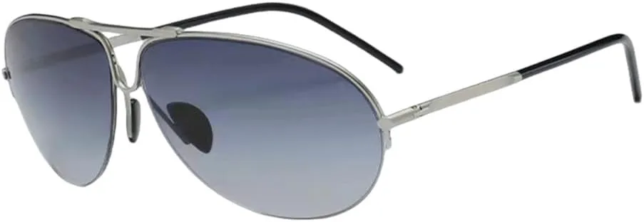 

Солнцезащитные очки в полуободковой оправе, мужские солнцезащитные очки с линзами, защищающими от УФ-излучения, женские очки HDUBFY, Silver-gradient Grey