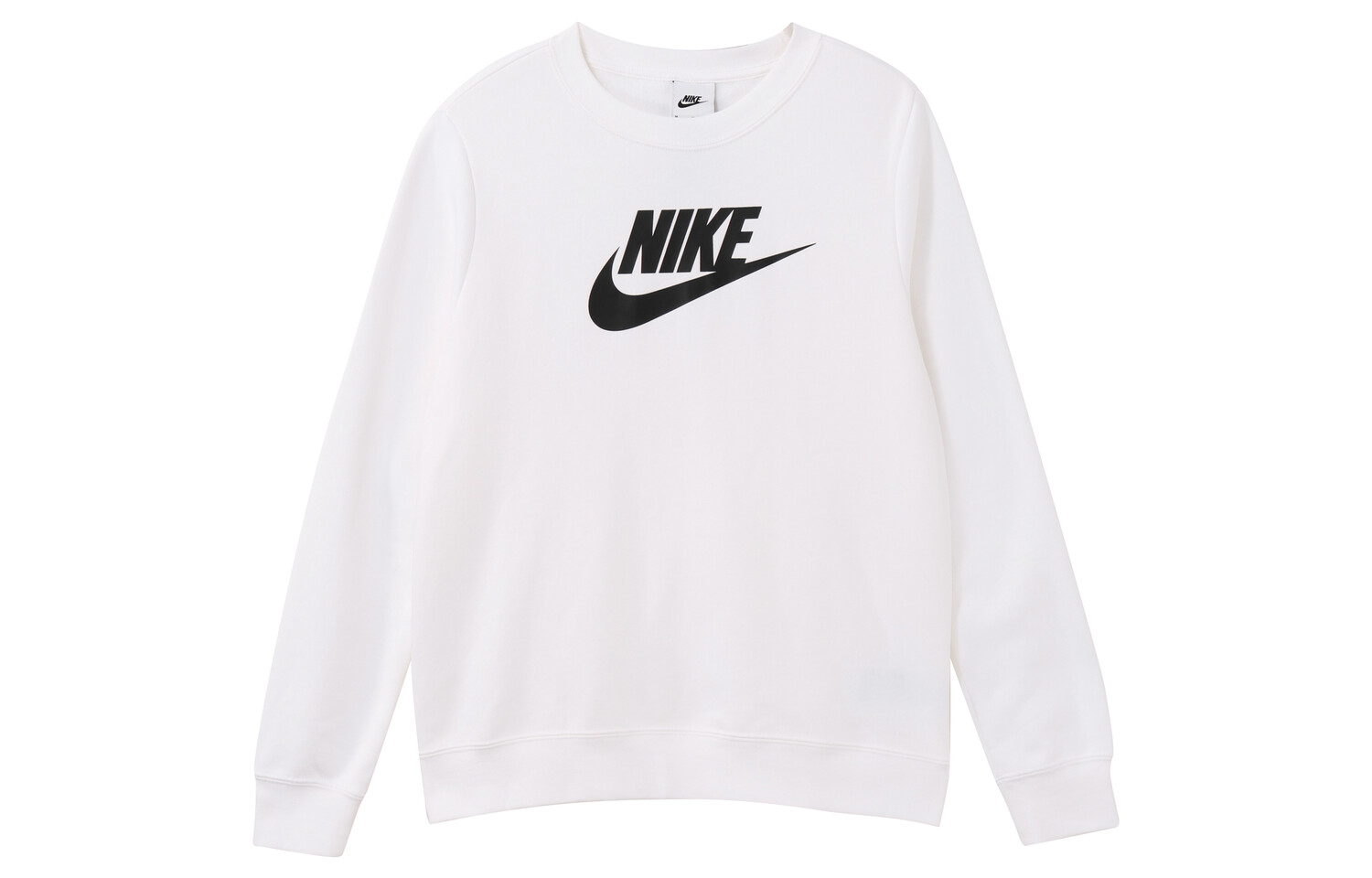 

Женская флисовая толстовка с круглым вырезом и логотипом Sportswear Club, белая Nike